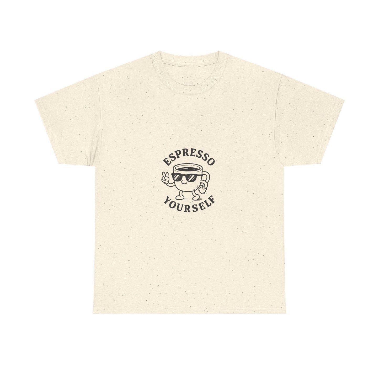 Espresso Yourself Graphic Tee, Retro Coffee Shirt, Funny Gift for Baristas, Cute Casual Wear, Unisex Cotton T-Shirt