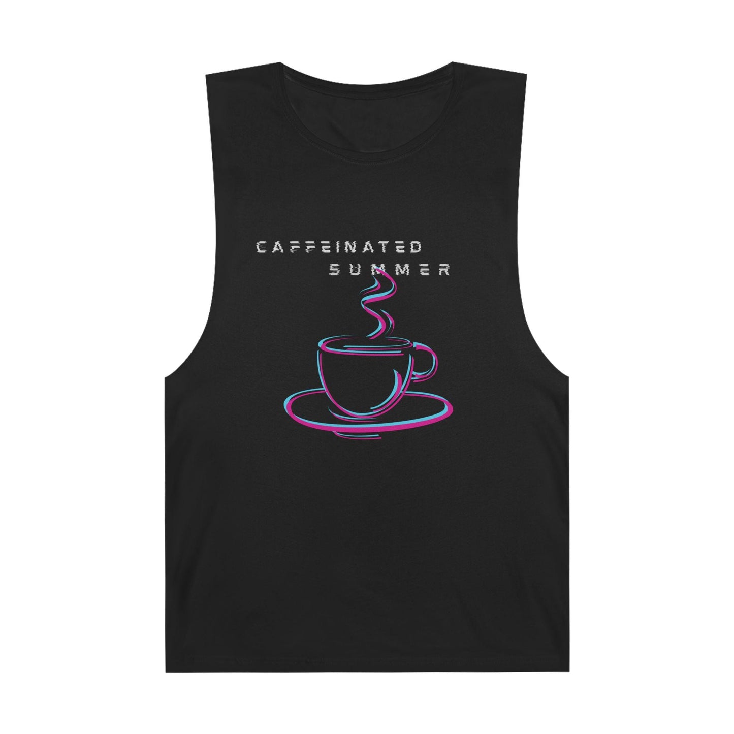 Caffeinated Summer Unisex Tank Top, Coffee Lover Gift, Summer Vibes Apparel, Festival Fashion, Outdoor Events