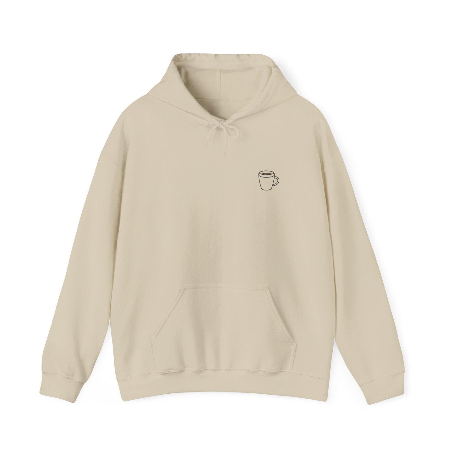 Cozy Coffee Cup Hoodie | Unisex Soft Hooded Sweatshirt for Chill Days, Gift for Coffee Lovers, Casual Loungewear, Perfect for Fall