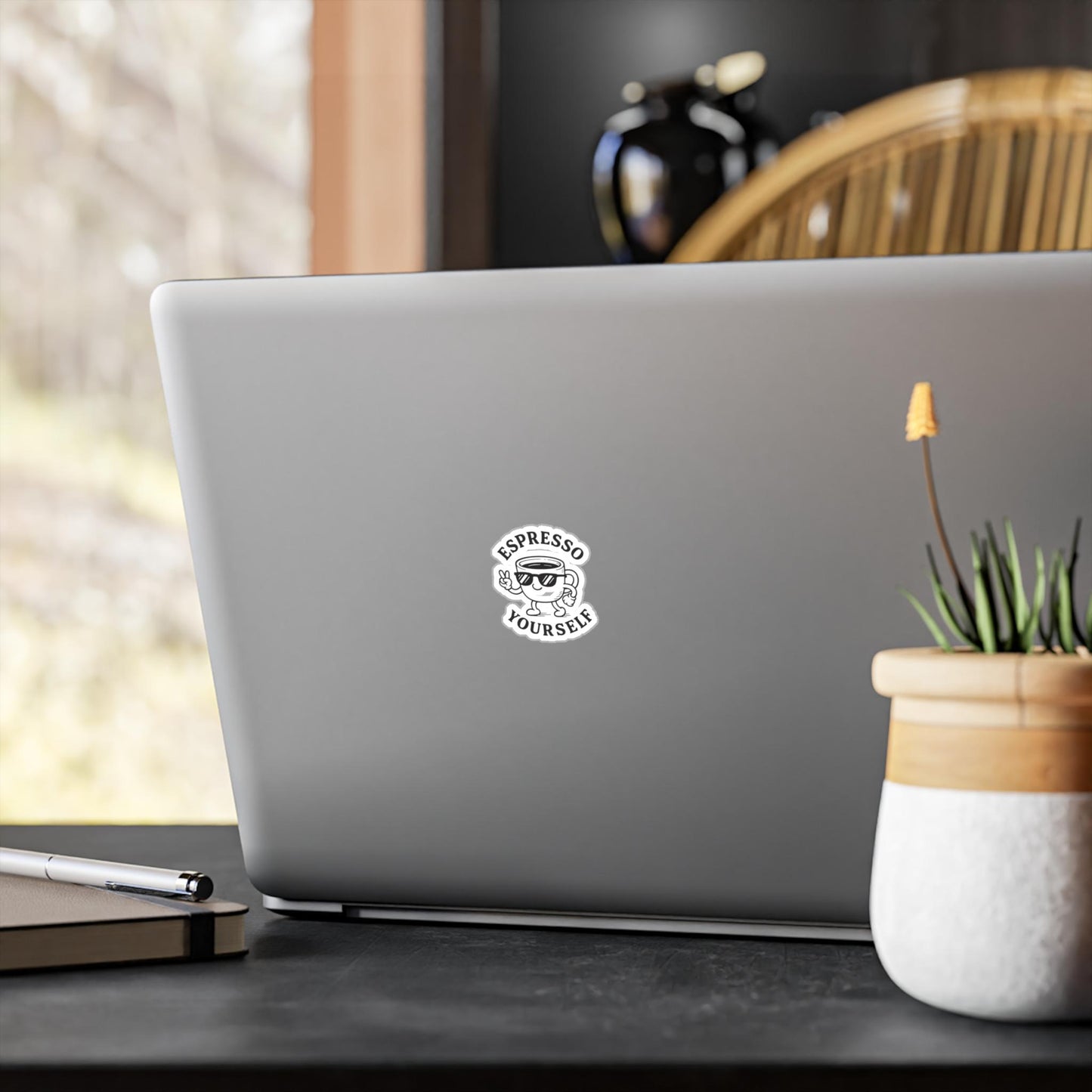 Espresso Yourself Kiss-Cut Vinyl Decals | Trendy Coffee Stickers, Wall Art, Laptop Decor, Gift for Coffee Lovers