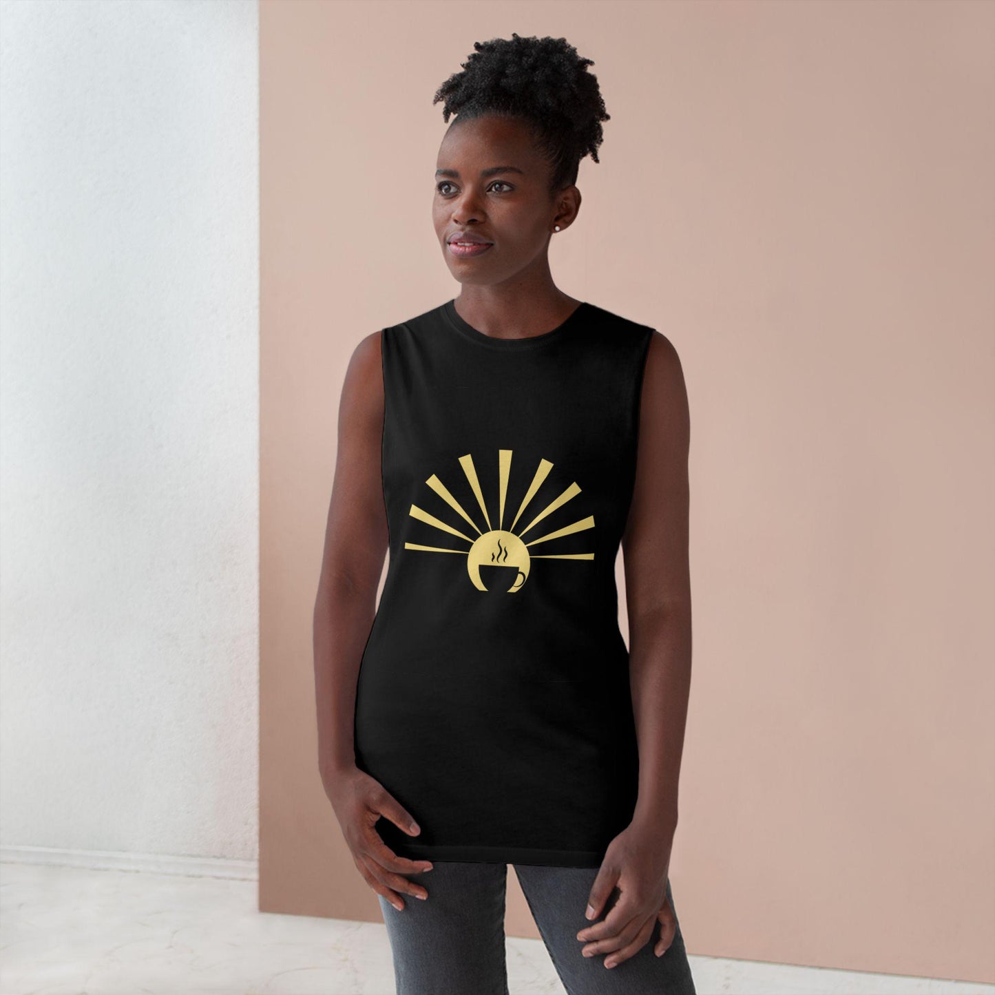 Sunrise Vibes Unisex Barnard Tank, Summer Tank Top, Festival Apparel, Casual Wear, Outdoor Activities, Gift for Him/Her