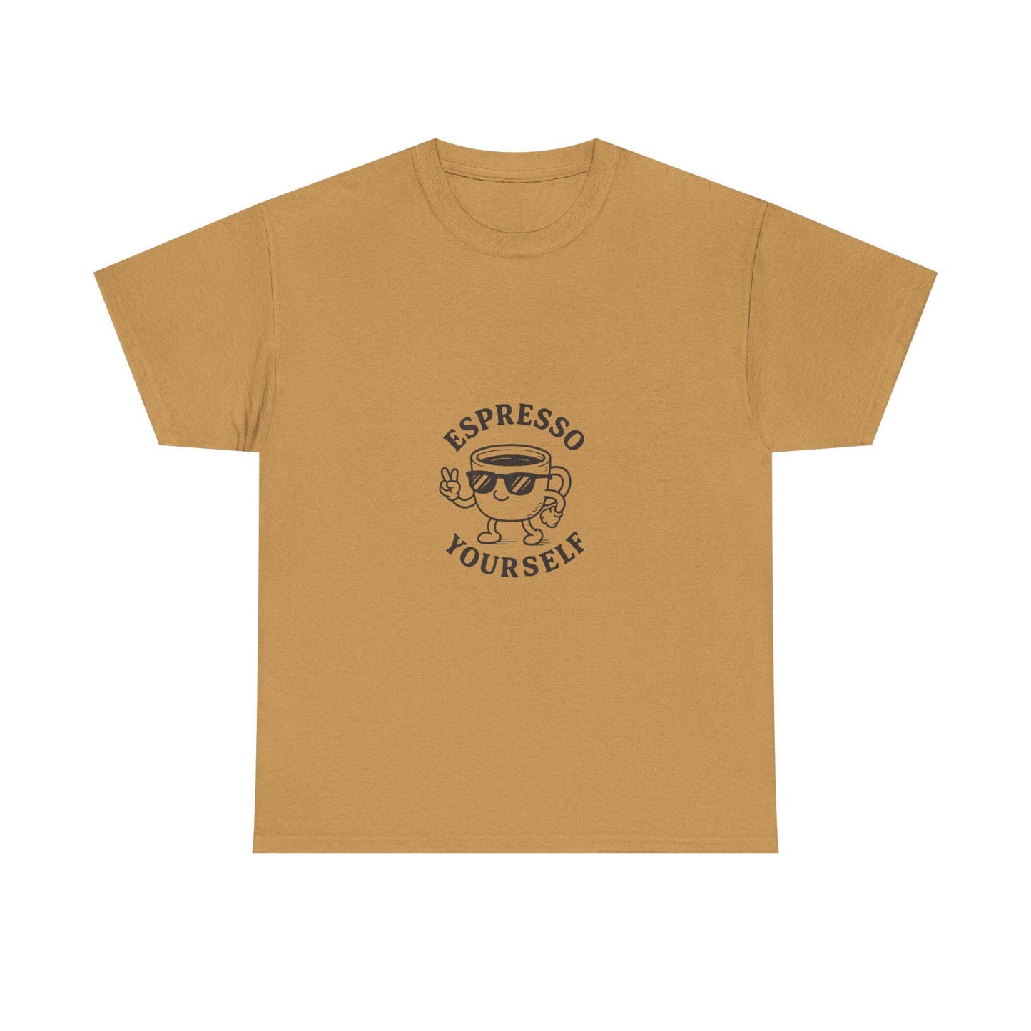 Espresso Yourself Graphic Tee, Retro Coffee Shirt, Funny Gift for Baristas, Cute Casual Wear, Unisex Cotton T-Shirt