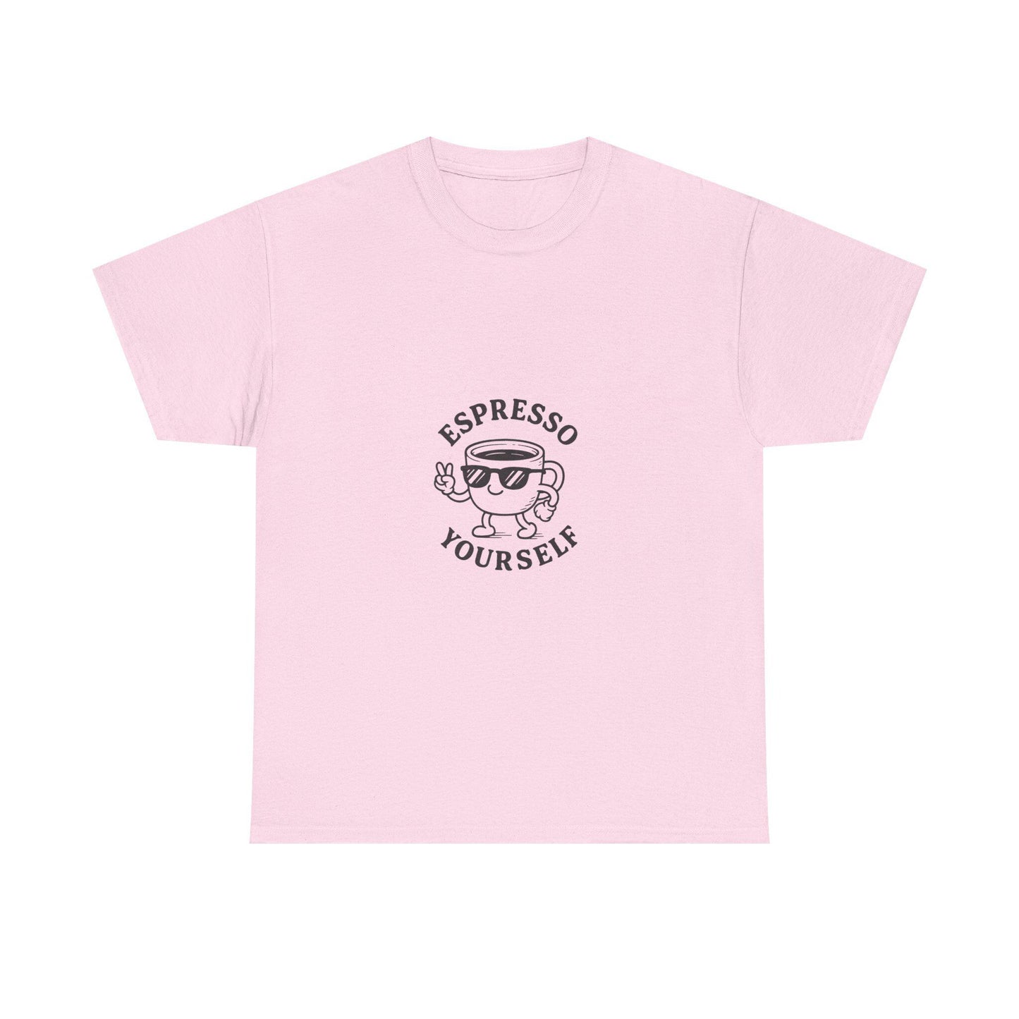 Espresso Yourself Graphic Tee, Retro Coffee Shirt, Funny Gift for Baristas, Cute Casual Wear, Unisex Cotton T-Shirt
