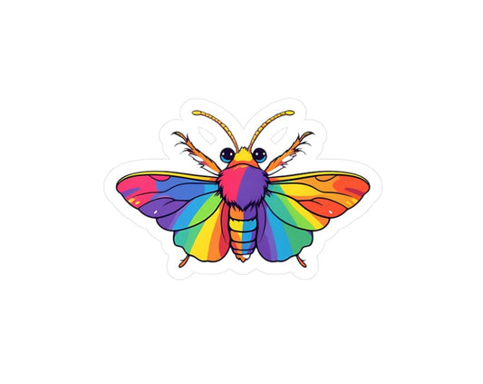 Rainbow Butterfly Kiss-Cut Vinyl Decals
